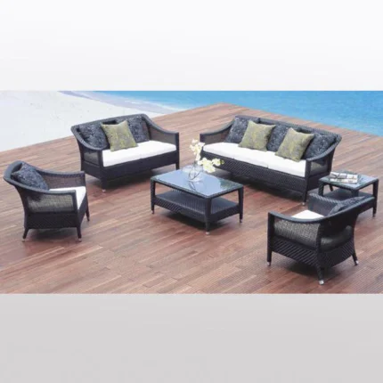 Outdoor Wicker Sofa set for Garden, patio, terrace, Restaurant, Club, Farmhouse by Sundecor Outdoor Furniture