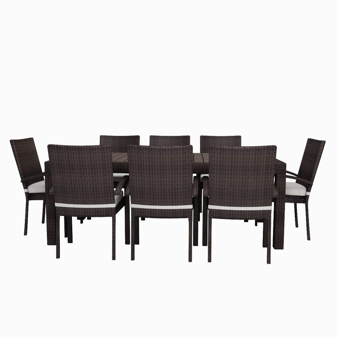 Outdoor Wicker Daybed with Aluminum frame for garden, patio, terrace by Sundecor Outdoor Furniture Outdoor wicker dining set for garden, patio, farmhouse, resort, restaurant by Sundecor Outdoor Furniture