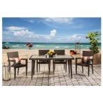 Outdoor wicker dining set for garden, Patio or terrace in Mumbai Maharashtra by Sundecor Outdoor Furniture