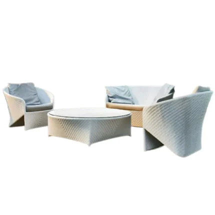 Outdoor Wicker Sofa Set for Garden, Patio, Terrace, Restaurant, Farmhouse by Sundecor Outdoor Furniture