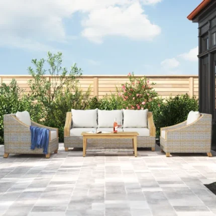 Outdoor Wicker sofa Set for Garden, Patio, Terrace, Restaurant By Sundecor Outdoor Furniture