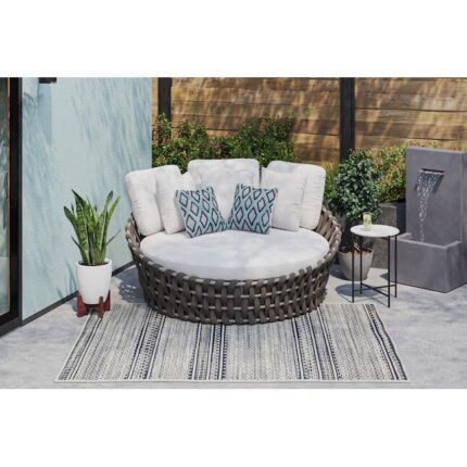 Outdoor Rope daybed for poolside, garden, patio by sundecor outdoor furniture