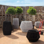 Outdoor Furniture Braid & Rope planters by Sundecor Outdoor Furniture