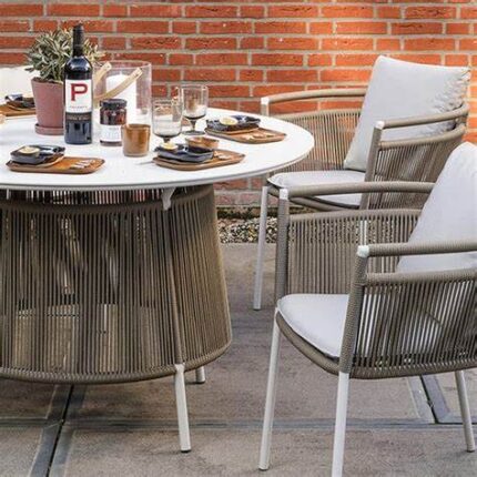 Outdoor Furniture Braid & Rope Center Table by Sundecor Outdoor Furniture