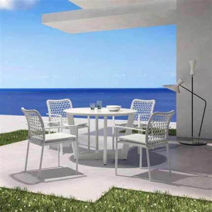 Outdoor Furniture Braid & Rope Dining Set by Sundecor Outdoor Furniture