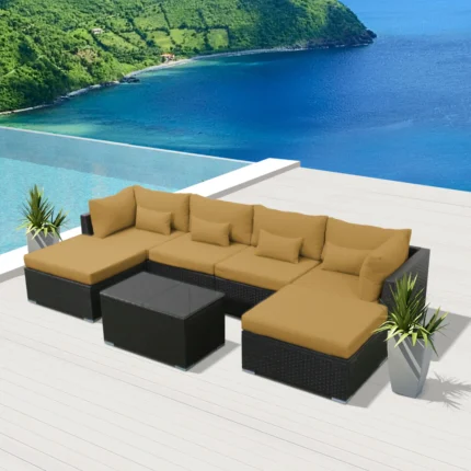 Outdoor Furniture Wicker Sofa Set for Garden, living room, Terrace by Sundecor Outdoor Furniture