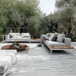 Outdoor Furniture Wood & Metal Sofa Set by Sundecor Outdoor Furniture