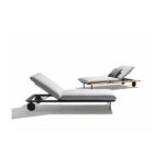 Outdoor Furniture Wood & Metal Sunlounger for Poolside by Sundecor Outdoor Furniture