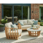 Outdoor Furniture Wooden Sofa Set for Garden, Living room, Patio, Terrace by Sundecor Outdoor Furniture