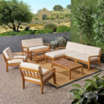 Outdoor Furniture Wooden Sofa Set for Garden, Balcony, Patio, Terrace by Sundecor Outdoor Furniture