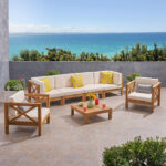 Outdoor Furniture Wooden Sofa Set for Garden, Balcony, Patio, Terrace by Sundecor Outdoor Furniture