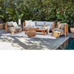 Outdoor Furniture Wooden Sofa Set for Garden, Patio, Balcony, Terrace by Sundecor Outdoor Furniture
