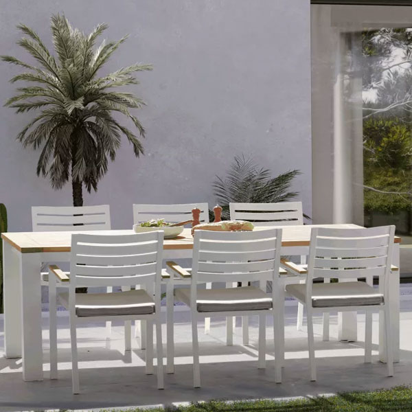 Outdoor Furniture Wood & Metal Dining Set by Sundecor Outdoor Furniture
