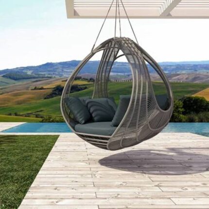 Outdoor Furniture Braid & Rope Swing Set for Garden, Balcony, Terrace by Sundecor Outdoor Furniture