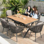 Braid & Rope Outdoor Dining Set for Garden, patio, terrace by Sundecor Outdoor Furniture