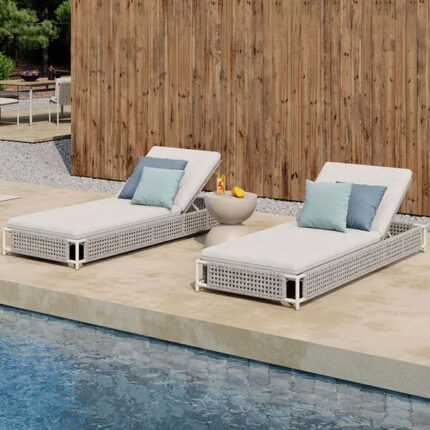 Braid & Rope Garden lounge set for Garden, poolside, patio, swing pool by Sundecor Outdoor Furniture