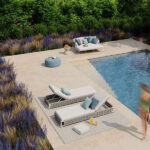 Braid & Rope Garden lounge set for Garden, poolside, patio, swing pool by Sundecor Outdoor Furniture