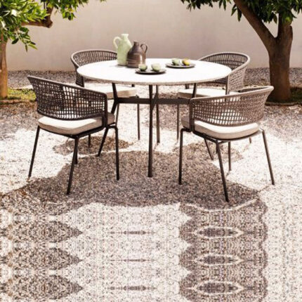 Braid & Rope Outdoor Dining set for Garden, patio, terrace by Sundecor Outdoor Furniture