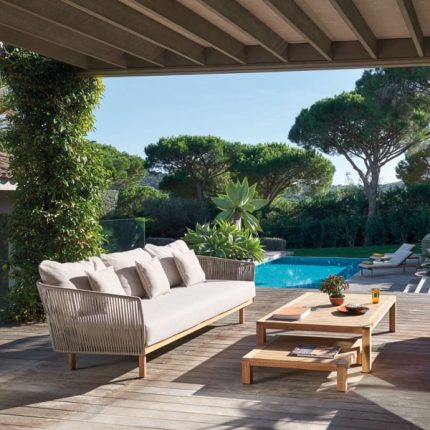 Braid & Rope Outdoor sofa set for garden, patio, resort or farmhouse by Sundecor Outdoor Furniture