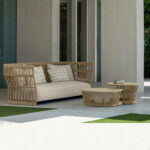 Braid & Rope Outdoor Sofa set for Garden, patio, terrace, restaurant, cafeteria, hotel, farmhouse by Sundecor Outdoor Furniture
