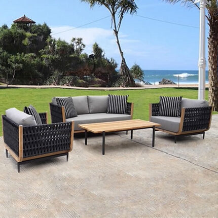Braid & Rope Outdoor Sofa set for Garden, patio, terrace, restaurant, cafeteria, hotel By Sundecor Outdoor Furniture