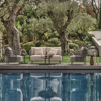 Braid & Rope Outdoor Sofa set for Garden, patio, terrace, farmhouse by Sundecor Outdoor Furniture