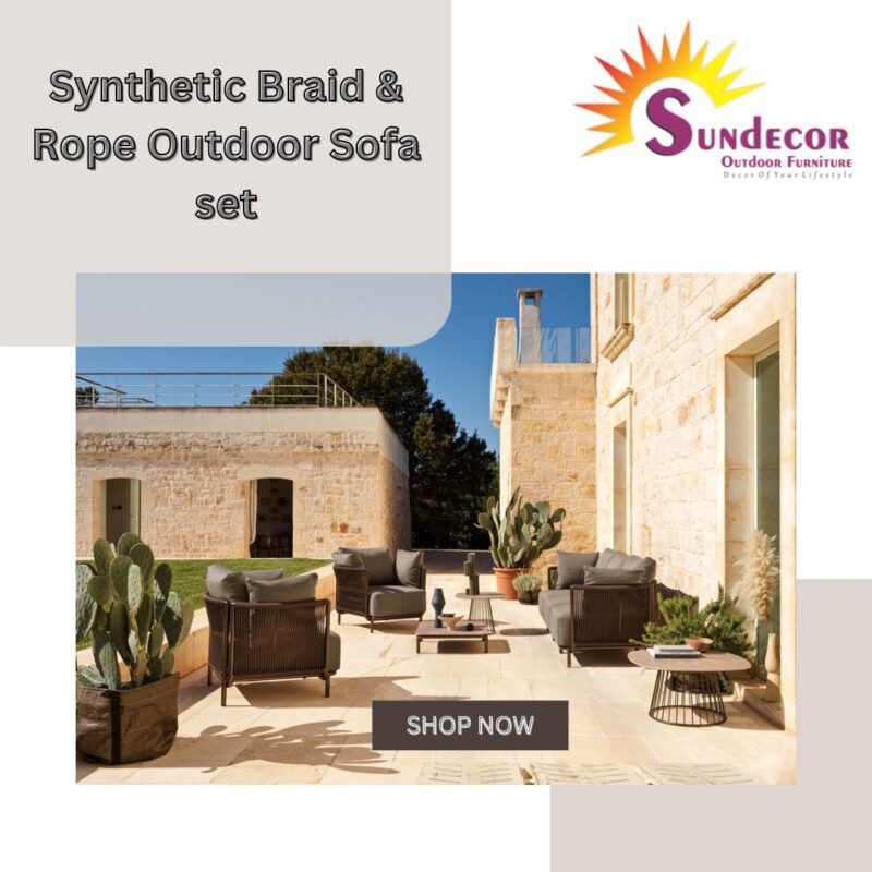 Braid & Rope Outdoor furniture for Garden, patio, balcony, terrace by Sundecor Outdoor Furniture