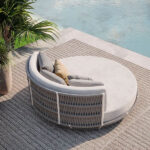 Outdoor Braid & Rope Daybed for Garden, patio, poolside by Sundecor Outdoor Furniture