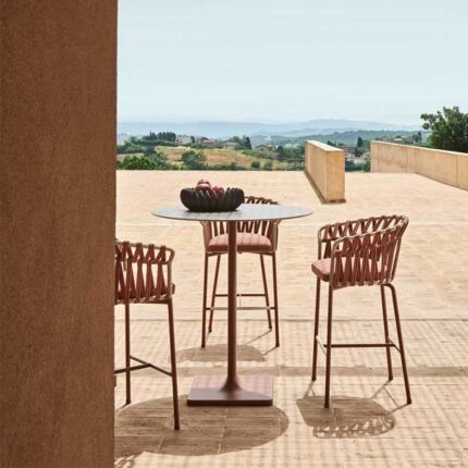 Outdoor Rope Bar chairs for Garden, patio, terrace, bar, club, restaurant by Sundecor Outdoor Furniture