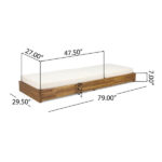Outdoor Furniture Wooden Sun lounger for Garden, patio, poolside, restaurant, resort, farmhouse by Sundecor Outdoor Furniture
