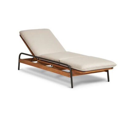 Outdoor Furniture Wood & Metal Sun lounger for Garden, patio, poolside, farmhouse, restaurant, resort by Sundecor Outdoor Furniture