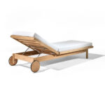 Outdoor Furniture Wooden Sun lounger for Garden, patio, poolside, farmhouse, restaurant, resort by Sundecor Outdoor Furniture
