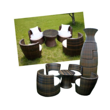 Outdoor Wicker Coffee Set for Garden, patio, terrace, restaurant, resort, hospital by Sundecor Outdoor Furniture