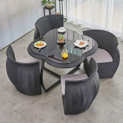 Outdoor Wicker Coffee Set for Garden, patio, terrace, restaurant, resort, hospital by Sundecor Outdoor Furniture