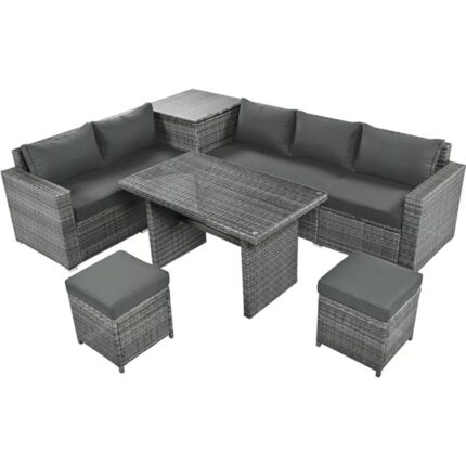 Outdoor Wicker Sofa set for Garden, patio, terrace, farmhouse, restaurant, resort, hospital by Sundecor Outdoor Furniture