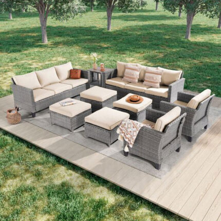 Outdoor Wicker Sofa set for Garden, patio, terrace, restaurant, resort, club, hospital by Sundecor Outdoor Furniture