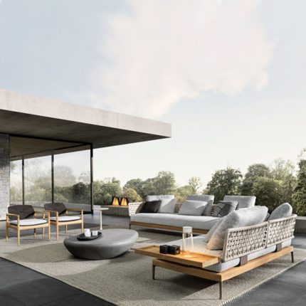 Braid & Rope Outdoor Sofa Set in India for Garden, Patio, Farmhouse or terrace by Sundecor Outdoor Furniture India