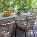 Outdoor Braid & Rope coffee set for Garden, Patio or terrace, farmhouse by Sundecor Outdoor Furniture