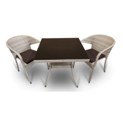 Outdoor Wicker Coffee Set in Hyderabad, Telangana perfect for Garden, Patio or terrace by Sundecor Outdoor Furniture