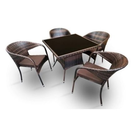 Outdoor Wicker Coffee Set in Hyderabad, Telangana perfect for Garden, Patio or terrace by Sundecor Outdoor Furniture