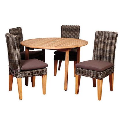 Outdoor wicker dining set for Garden, patio or farmhouse, resort by Sundecor Outdoor Furniture