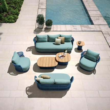 Braid & Rope outdoor sofa set in Moradabad, Uttar Pradesh perfect for Garden, Patio or farmhouse by Sundecor Outdoor Furniture