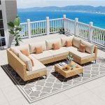 Outdoor wicker sofa set Manufacturer in Mumbai, Maharashtra perfect for Garden, Patio or farmhouse by Sundecor Outdoor Furniture