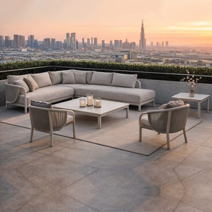 Braid & Rope Outdoor Sofa set Manufacturer in Mumbai, Maharashtra perfect for Garden, patio or terrace, resort by Sundecor Outdoor Furniture Delhi