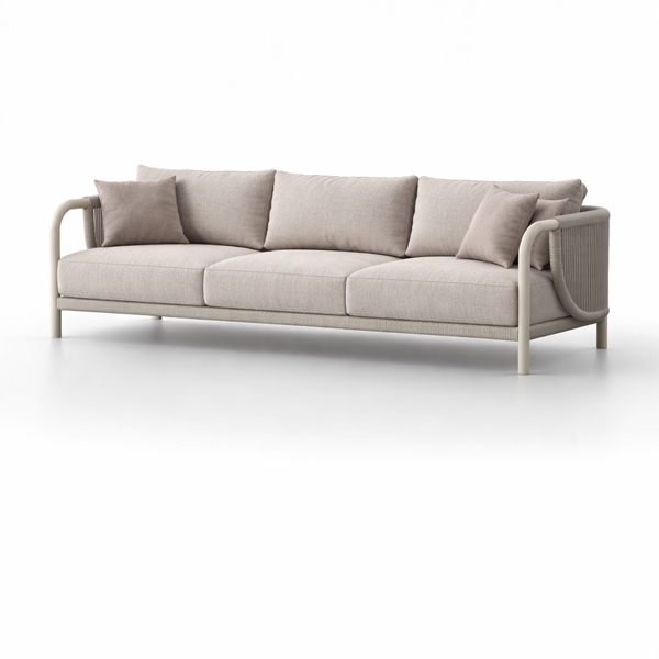 Braid & Rope Outdoor Sofa set Manufacturer in Mumbai, Maharashtra perfect for Garden, patio or terrace, resort by Sundecor Outdoor Furniture Delhi