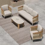 Braid & Rope outdoor sofa set in Hyderabad perfect for garden, patio or farmhouse by Sundecor Outdoor Furniture